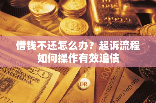 武汉借钱不还怎么办？起诉流程如何操作有效追债