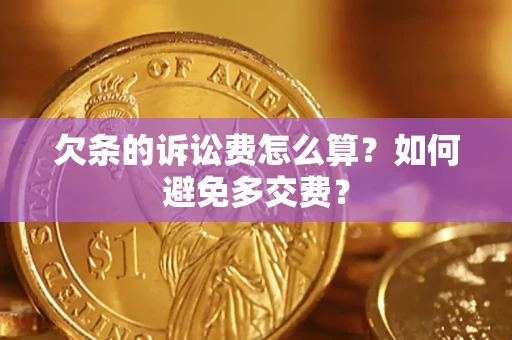 武汉欠条的诉讼费怎么算？如何避免多交费？