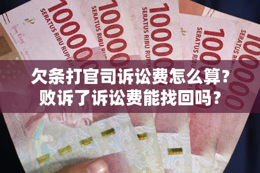 武汉欠条打官司诉讼费怎么算？败诉了诉讼费能找回吗？