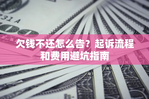 武汉欠钱不还怎么告?起诉流程和费用避坑指南 武汉欠钱不还怎么告?起诉流程和费用避坑指南