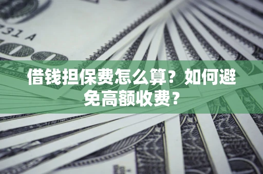 武汉借钱担保费怎么算？如何避免高额收费？